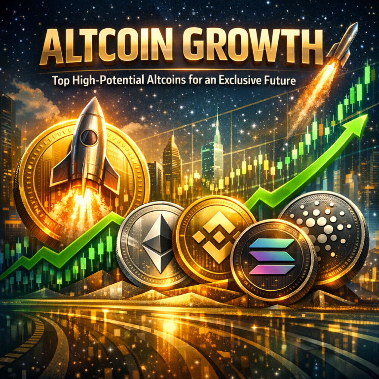 Illustration of Altcoin Growth: Top High-Potential Altcoins for an Exclusive Future