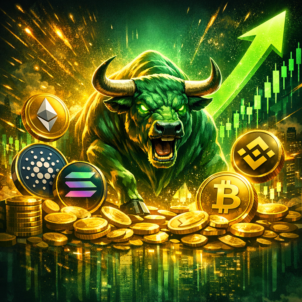 Illustration of Altcoin Rally: Exclusive Bull Run Signals for the Best Crypto Bull Market