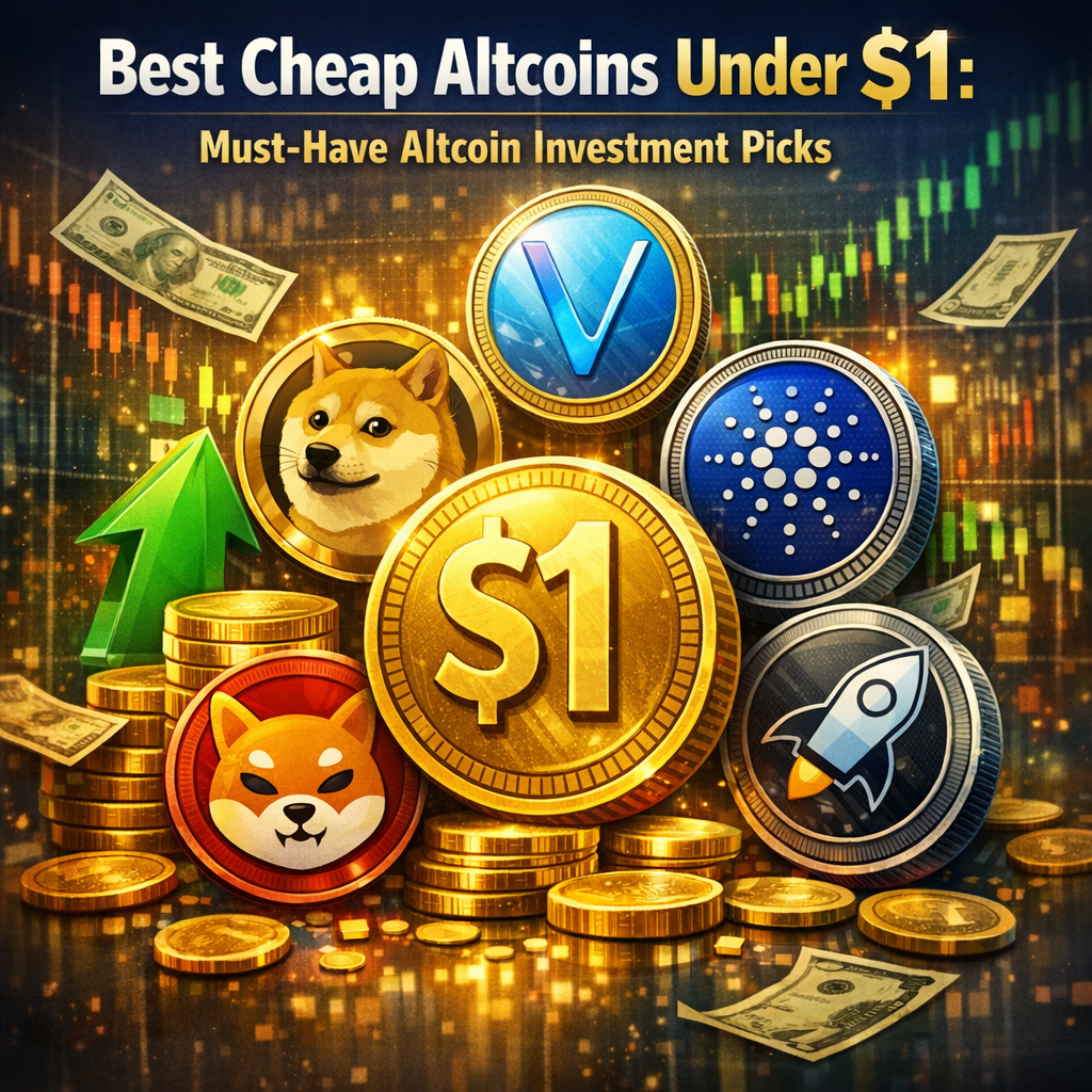 Illustration of Best Cheap Altcoins Under $1: Must-Have Altcoin Investment Picks
